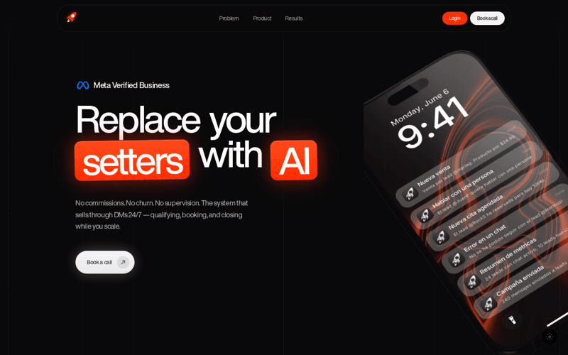 Autosetter product screenshot