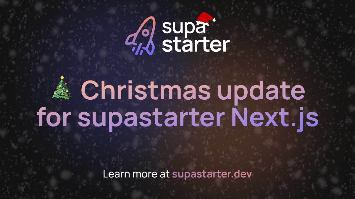 Christmas update 2024 for supastarter Next.js