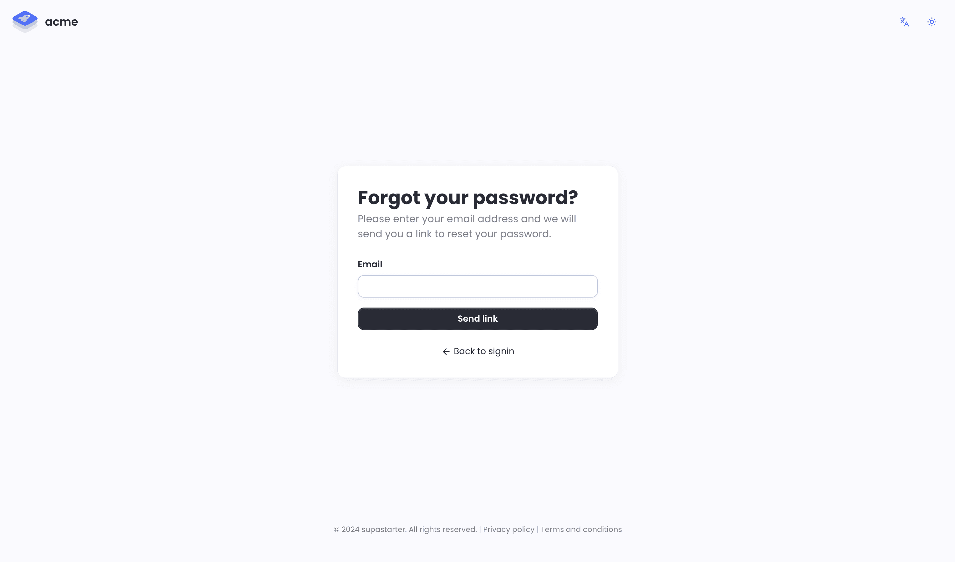 Forgot password